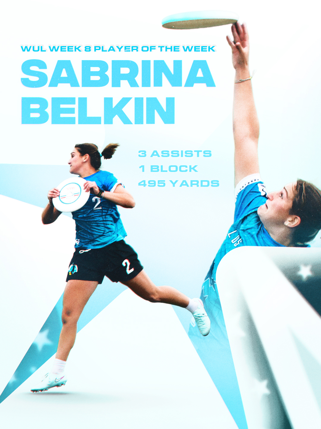 Sabrina Belkin — WUL Week 8 Player of the Week