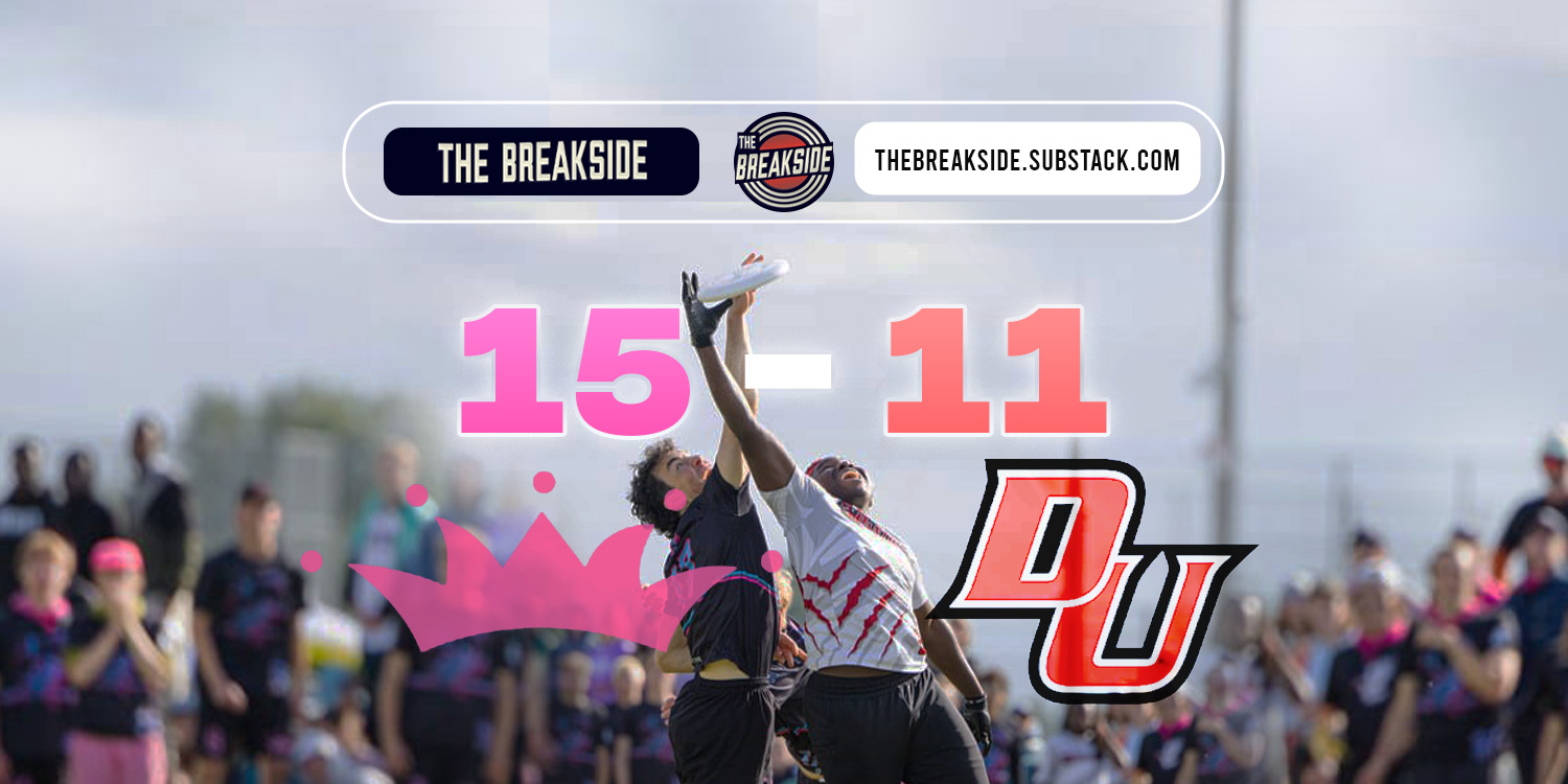 DU vs Middlebury 15-11 — The Breakside