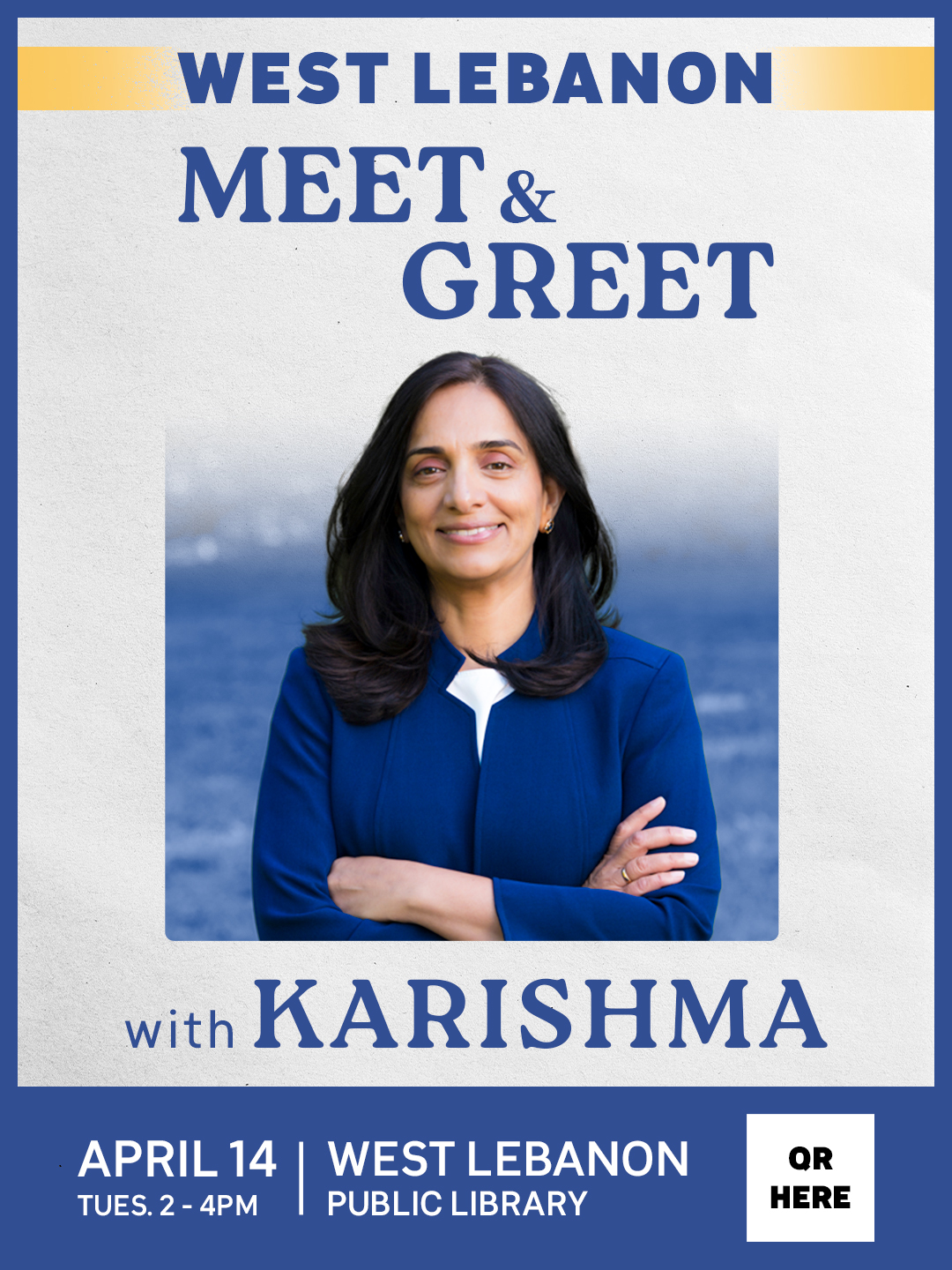 West Lebanon Meet & Greet with Karishma poster