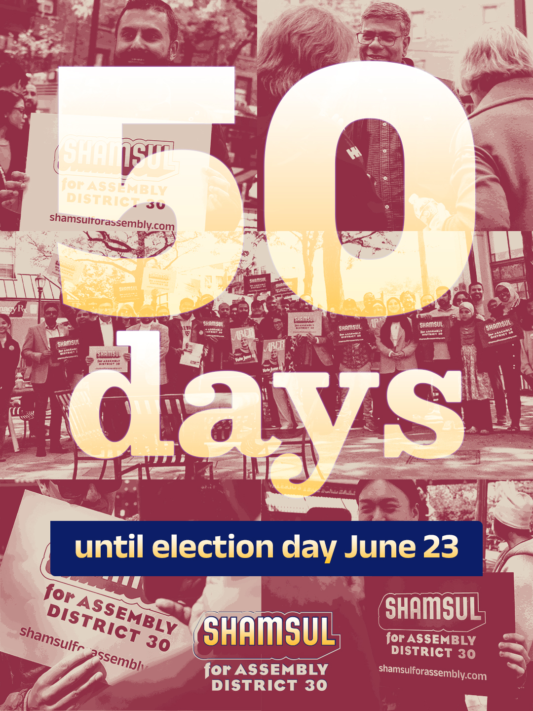 50 Days Until Election Day June 23 — Shamsul for Assembly