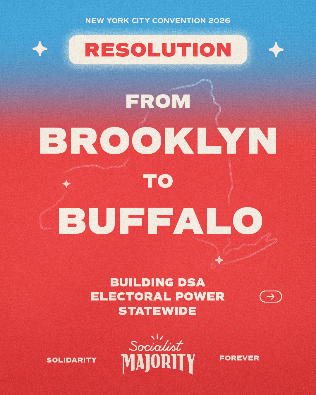 Resolution — From Brooklyn to Buffalo, building DSA electoral power statewide