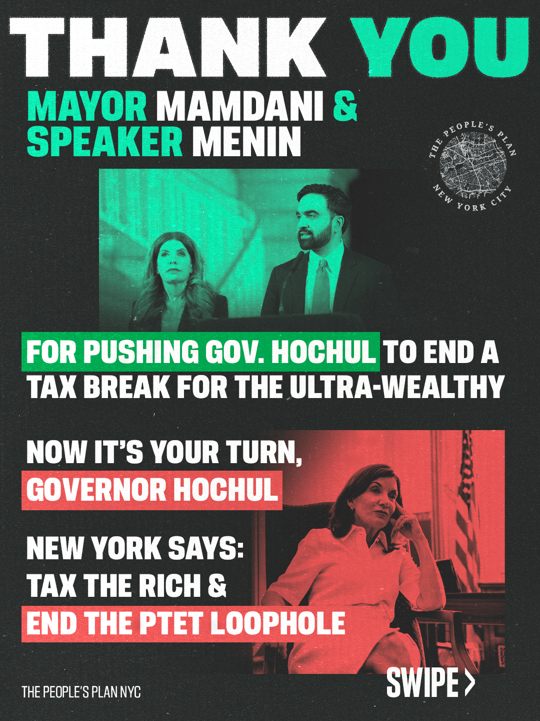 Thank You Mayor Mamdani — Tax the Rich PTET